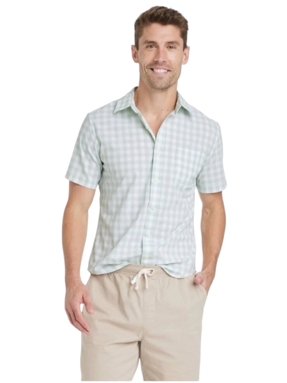 Goodfellow The Vacay Short Sleeve Button Up Shirt